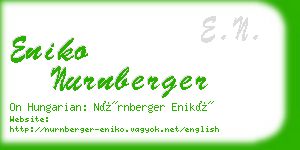 eniko nurnberger business card